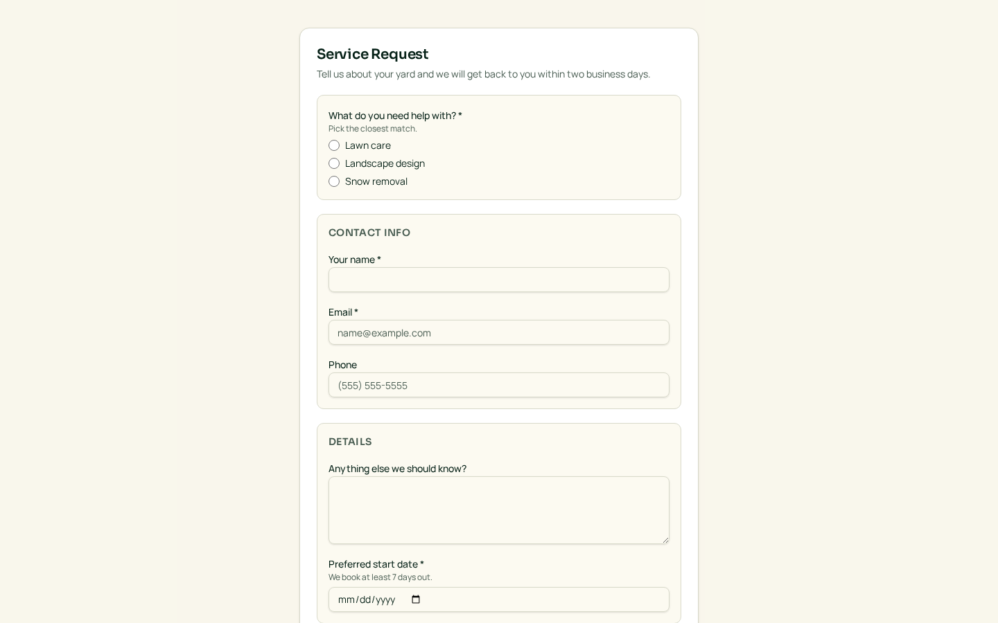Public form