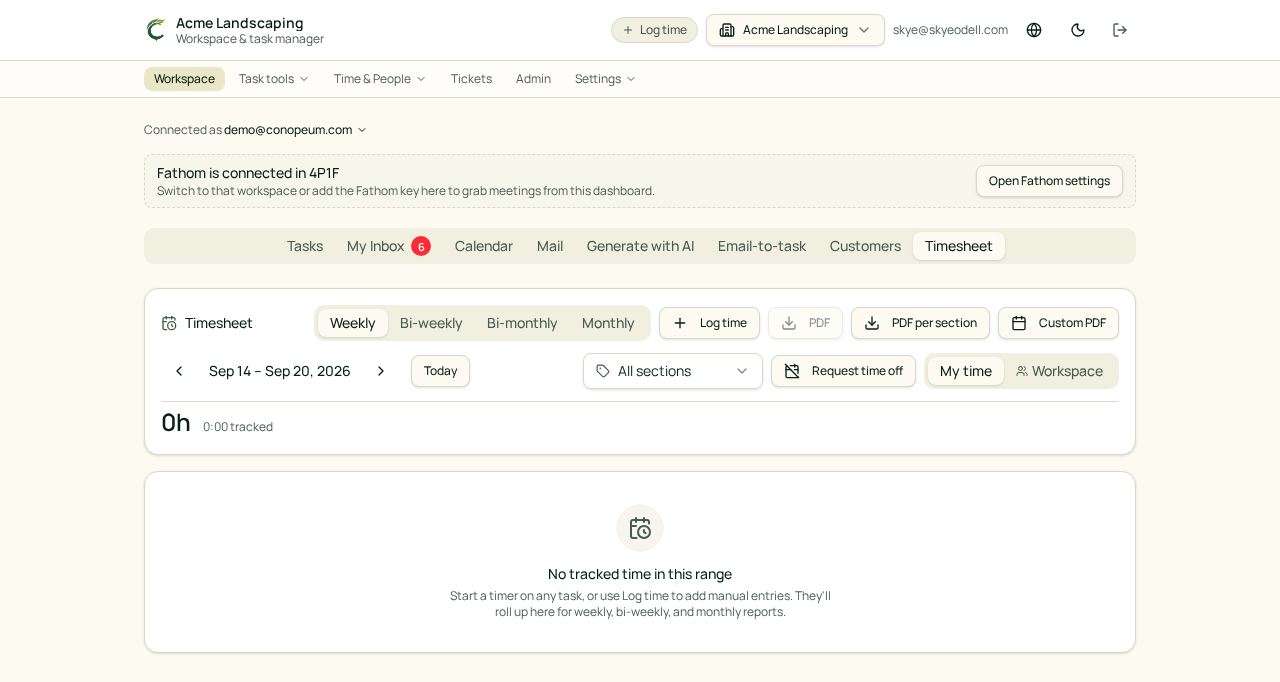 Timesheets, approvals, and PDF exports preview